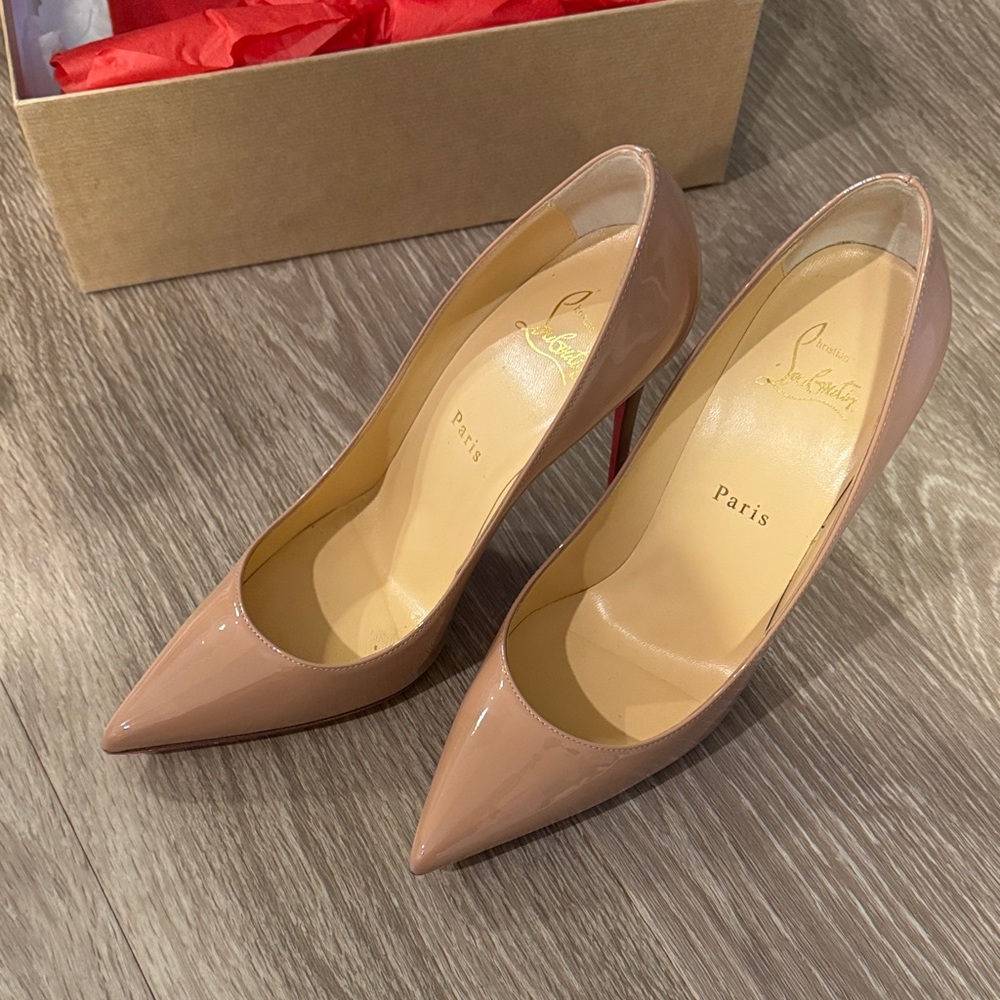 Christian Louboutin Blush Patent Leather Heels